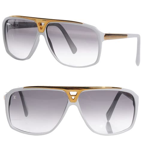 louis vuitton evidence sunglasses white